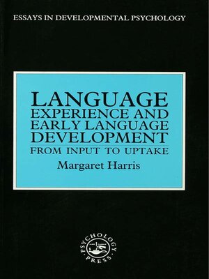 cover image of Language Experience and Early Language Development